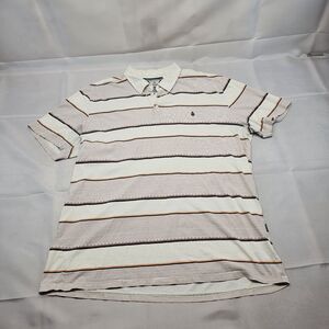 Volcom Mens Striped Polo‎ XL